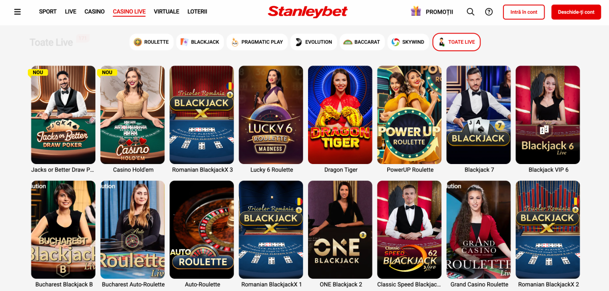stanleybet jocuri live